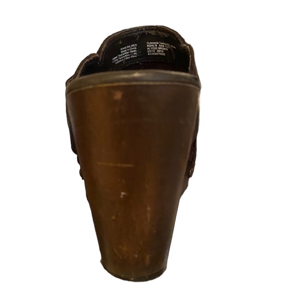 APT. 9 Dark Brown Suede with Buckle High Heel Mules Ladies 9.5 - Picture 8 of 10